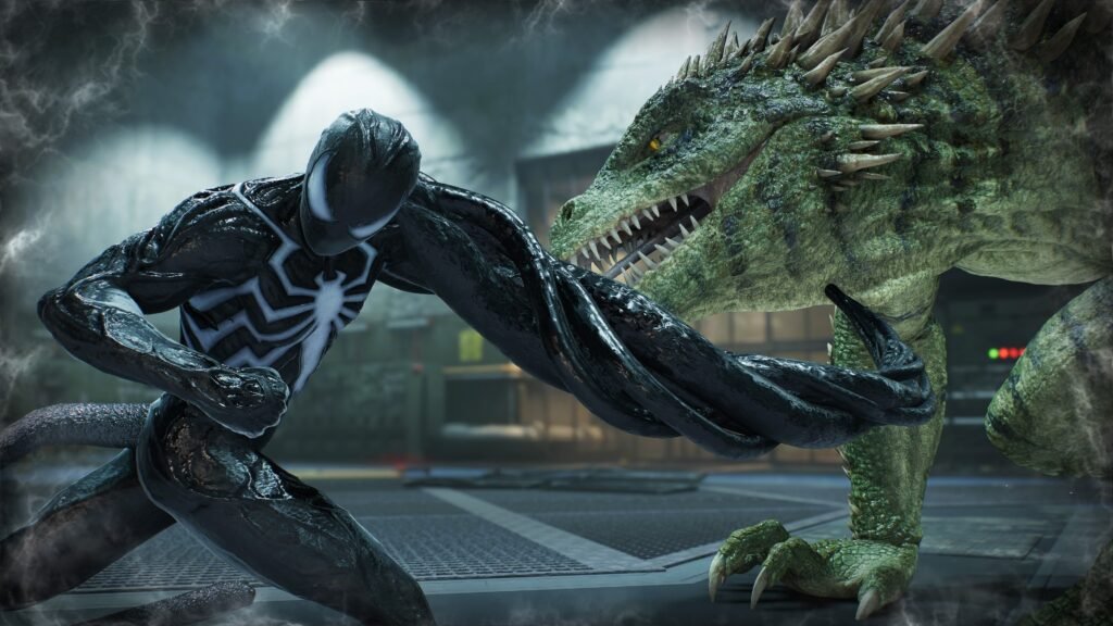 spider man venom symbiote fighting